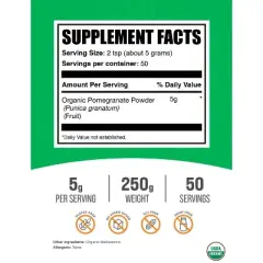 BulkSupplements Organic Pomegranate Powder