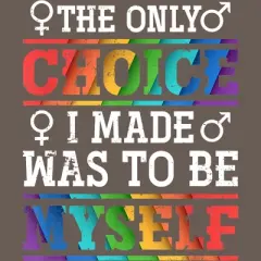 Design By Humans LGBTQ+ I Was Made to Be Myself By KangThien Racerback Tank Top