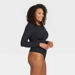 ASSETS by SPANX Women's Long Sleeve Thong Bodysuit