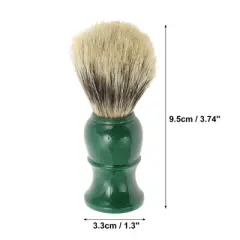 Unique Bargains Durable Shaving Brush 3.74"x1.3" Green 1 Pc