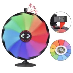 WinSpin 24"/36" Dual Use Prize Wheel Tabletop or Floor Stand Spinning Wheel Carnival Game Tradeshow