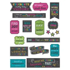 Teacher Created Resources&reg; Chalkboard Brights Positive Sayings Mini Bulletin Board Set