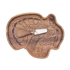 C&F Home Turkey Serving Board with Spreader Set of 2