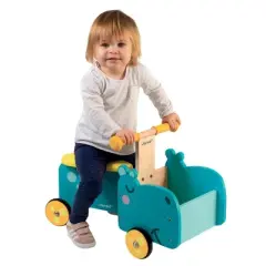 Janod Wooden Hippopotamus Ride-On