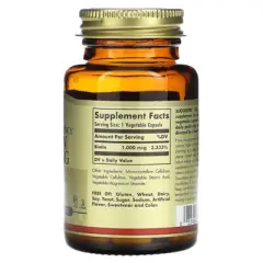 Solgar Biotin 1000 mcg - 100 Vegetable Capsules - Supports Healthy Skin, Nails & Hair - Non-GMO, Vegan, Gluten Free, Dairy Free, Kosher, Halal - 100