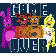Five Nights at Freddy's Game Over Main Characters Boy's Navy T-shirt
