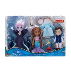 Disney&rsquo;s The Little Mermaid Ariel, Ursula & Eric 6" Petite Doll Gift Set