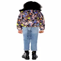 Members Only Girl Heavy Quilted Puffer New Looney Mash Jacket