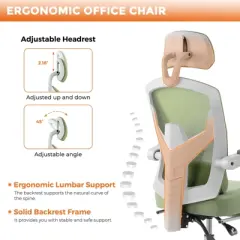 DOMETOUR Gaming Ergonomic Foot Rest Reclining, High Back Mesh Home Office Computer Desk Chair