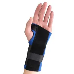 OTC Wrist Splint, Cock-up Style, Neoprene, Black, Left