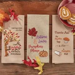 Park Designs Autumn Leaves Dishtowel Set of 2