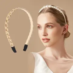 Unique Bargains Women's Cute Thick Chain Headbands 1 Pc