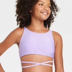 Girls' Groovy Waves Strappy Bikini Set - art class&trade;