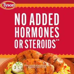 Tyson All Natural Boneless & Skinless Chicken Thighs - 1.26-2.938 lbs - price per lb