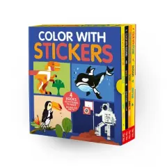 Color with Stickers 4-Book Boxed Set - by  Jonny Marx (Mixed Media Product)