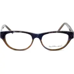 Ernest Hemingway H4654 52mm Women's Acetate Cateye Designer Eyeglasses OR Blue Light Filter OR Reading Glasses in Brown Snakeskin