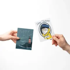 Nautical Birthday Greeting Card Pack Assorted Set (8 ct.) by Ramus & Co