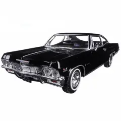 1965 Chevrolet Impala SS 396 Black "NEX Models" 1/24 Diecast Model Car by Welly