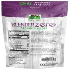 Slender Zero Organic Allulose by Now Foods  -  12 oz Powder