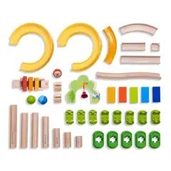 HABA Kullerbu Sim-Sala-Kling - 38 Piece Wooden & Plastic Ball Tack Set