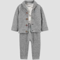 Carter's Just One You&reg;️ Baby Boys' 3pc Forest Top & Bottom Set - Gray