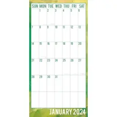 The Gifted Stationery 2024 Square Wall Calendar, Large Print, 16-Month Home Organizers Theme with 180 Reminder Stickers (12 x 12 In)