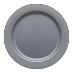 Smarty Had A Party 7.5" Matte Steel Gray Plastic Salad Plates - 120 pcs