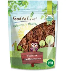 Organic Dry Roasted Pecan Halves - by Food To Live