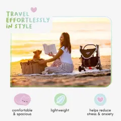 Petique Newport 3-in-1 Travel System Comfortable & Spacious Pet Animal Stroller