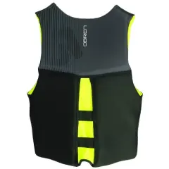 O'Brien Watersports Men's Comfortable Breathable Flex V-Back Lightweight Safety Life Jacket, Yellow and Black, Size Large