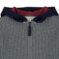Hope & Henry Boys' Hooded Zip-Up Sweater, Infant