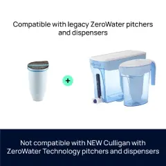 ZeroWater 7 Cup Pitcher with Ready-Pour + Free Water Quality Meter: BPA-Free, Built-In TDS Meter, Filters Lead & Chlorine