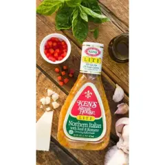 Ken's Steak House Lite Northern Italian with Basil and Romano Salad Dressing - 16fl oz