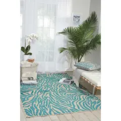 Nourison Aloha Vibrant Zebra Indoor/Outdoor Area Rug