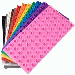 Strictly Briks Toy Building Block  Classic Big Brik Tower Set in Rainbow Colorss (108-pieces)