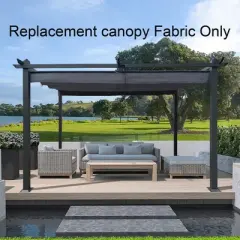 Gulches Replacement Canopy Top Cover Fabric for 13x10 Ft Outdoor Patio Retractable Pergola Sun-shelter - Durable and Stylish