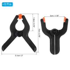 Unique Bargains Plastic Flexible Anti-slip DIY Project Craft Spring Clamps 8 Pcs