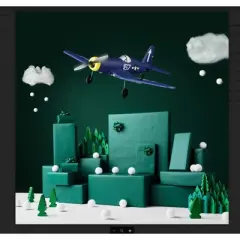 Top Race F4U Corsair Fighter Plane - Old School RC Airplane w/ 300+ ft Range & 4 Channels for Acrobatics & Stunt Flying