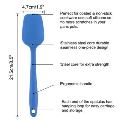 Unique Bargains Silicone Heat Resistant Non-Stick Kitchen Cooking Baking Turner Spatula
