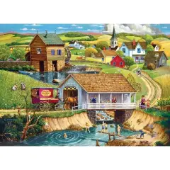 MasterPieces Inc Hometown Gallery Last Swim of Summer 1000 Piece Jigsaw Puzzle