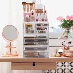 Sorbus Makeup and Jewelry Storage Case Display Organizer - Clear