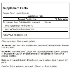 Swanson Tocotrienols - Double Strength 100 mg 60 Liq Caps