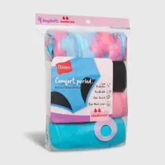 Hanes Girls' 4pk Period Boyshorts - Colors May Vary 