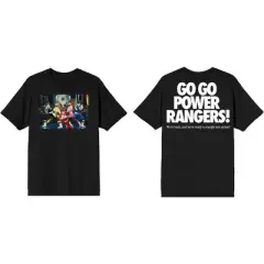 Power Rangers Go Go Power Rangers Men's Black T-shirt