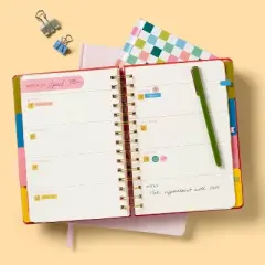 Twin Wire 6"x8" Planner with Elastic Closure Bright - up&up&trade;