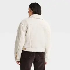 Women's Utility Faux Fur Jacket - Universal Thread&trade; White