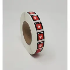 KOVOT 1500 RX Medical Warning Labels Red Universal Warning Symbol Stickers 0.5" Inch