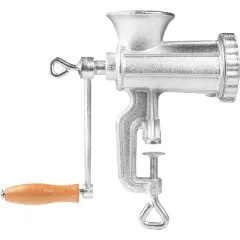CucinaPro Meat Grinder with Tabletop Clamp & 2 Cutting Disks, Cast Iron Heavy Duty Sausage Maker and Meat Mincer