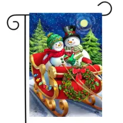 Briarwood Lane Winter Garden Flag 12x18 For Outdoor Dashing Through the Snow For Winter Garden Flag Flags For Outside