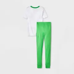 Boys' Toy Story Buzz and Woody 4pc Pajama Set - Blue/White/Green 